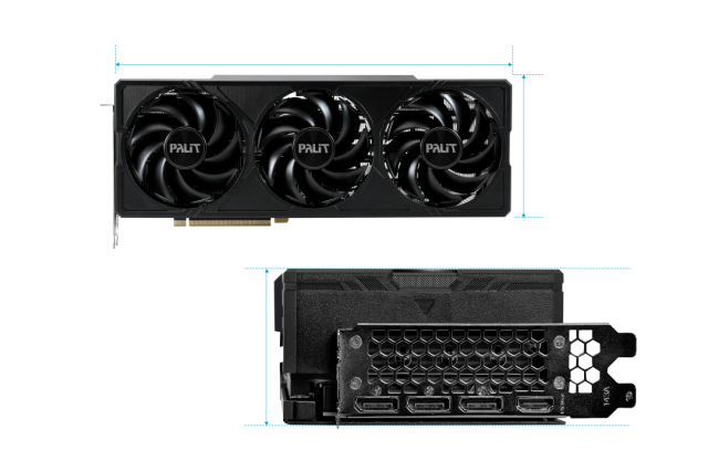 Видео карта PALIT NVIDIA GeForce RTX 4080 SUPER JetStream OC 16GB GDDR6X, 256-bit, HDMI, 3x DP