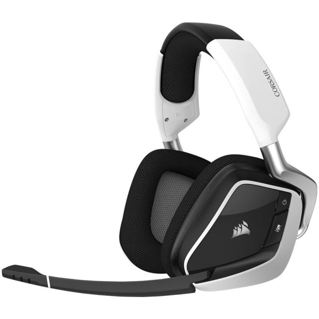 Геймърски слушалки Corsair VOID RGB ELITE, Wireless Headset, White