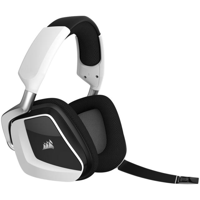 Геймърски слушалки Corsair VOID RGB ELITE, Wireless Headset, White