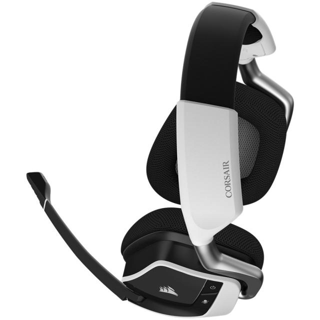 Геймърски слушалки Corsair VOID RGB ELITE, Wireless Headset, White