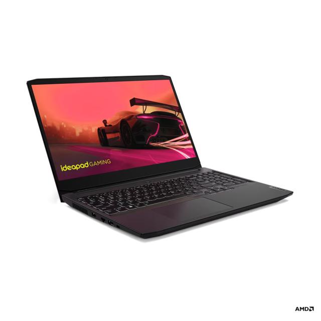 Лаптоп LENOVO IdeaPad Gaming 3 15ACH6, 115.6'' (39.62 cm) FHD IPS 250nits Anti-glare, 60Hz, AMD Ryzen 5 5600H 6C / 12T (3.3 / 4.2GHz,163MB), NVIDIA GeForce RTX1650 4GB, 8GB DDR4, 512GB SSD M.2 NVMe, Free DOS