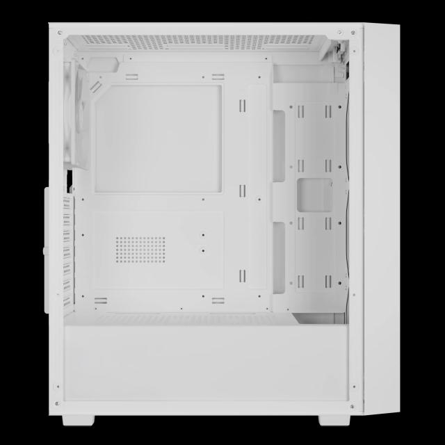 Кутия Gamdias AURA GC2 Elite White - Mesh, RGB, RGB, Middle Tower, 1 x USB 3.0, 2 x USB 2.0, ATX, mATX, Mini-ITX