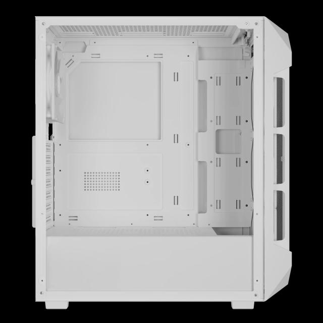 Кутия Gamdias AURA GC1 Elite White - Mesh, RGB, RGB, Middle Tower, 1 x USB 3.0, 2 x USB 2.0, ATX, mATX, Mini-ITX