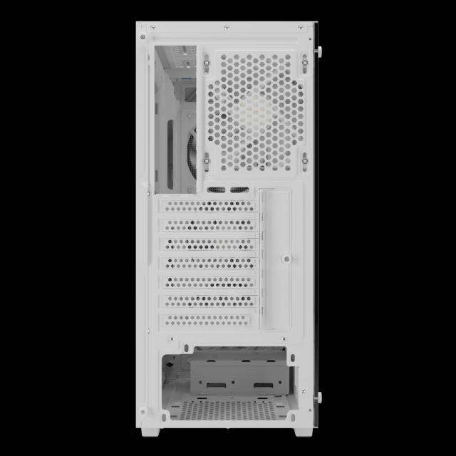 Кутия Gamdias AURA GC1 Elite White - Mesh, RGB, RGB, Middle Tower, 1 x USB 3.0, 2 x USB 2.0, ATX, mATX, Mini-ITX