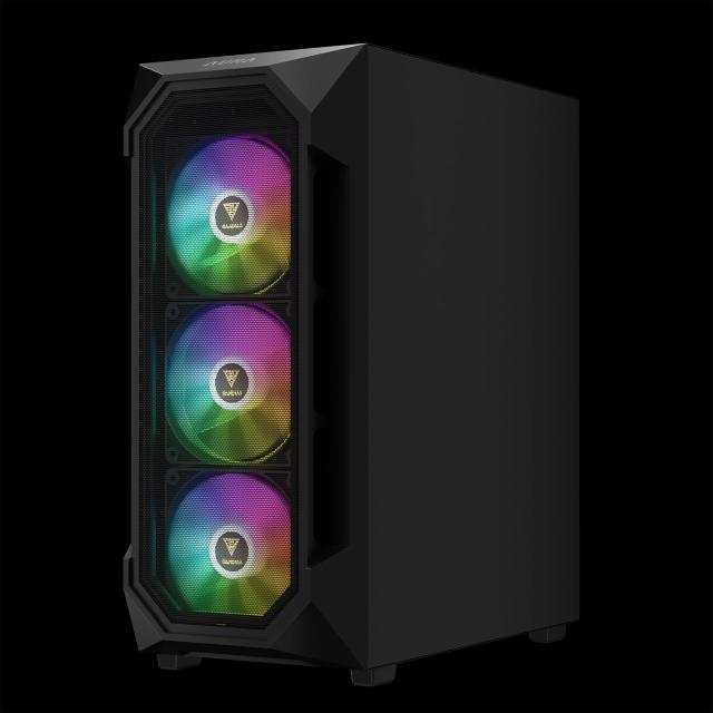 Кутия Gamdias AURA GC1 Elite - Mesh, RGB, RGB, Middle Tower, 1 x USB 3.0, 2 x USB 2.0, ATX, mATX, Mini-ITX