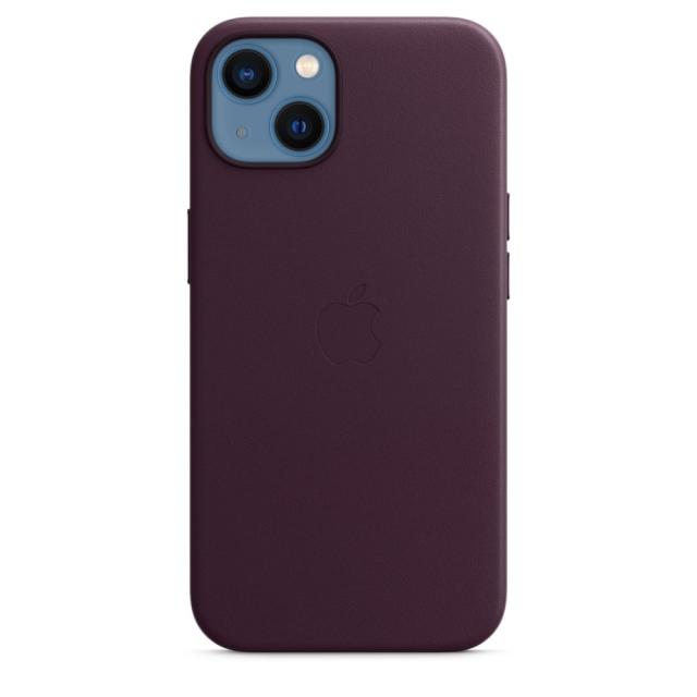 Калъф Apple iPhone 13 Leather Case with MagSafe - Dark Cherry