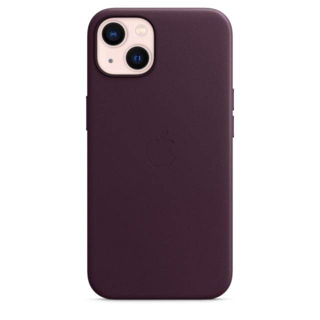 Калъф Apple iPhone 13 Leather Case with MagSafe - Dark Cherry