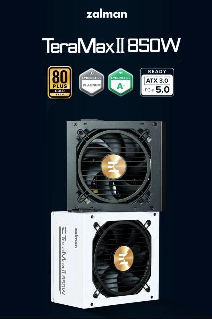 Захранване Zalman TeraMax 850W, Active PFC, ATX 3.0, 80 PLUS GOLD, PCIe 5.0