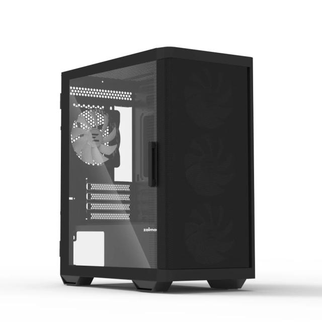 Кутия Zalman M4  Addressable RGB, Mini Tower, Tempered Glass, 2 x USB 3.0, 1 x USB 2.0, HD Audio x 1, mATX, Mini-ITX