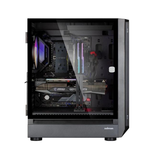 Кутия Zalman I6 RGB, Middle Tower, Tempered Glass, 1 x USB 3.1 Type-C, 1 x USB 3.0, 1 x USB 2.0, HD Audio x 1, ATX, mATX, Mini-ITX