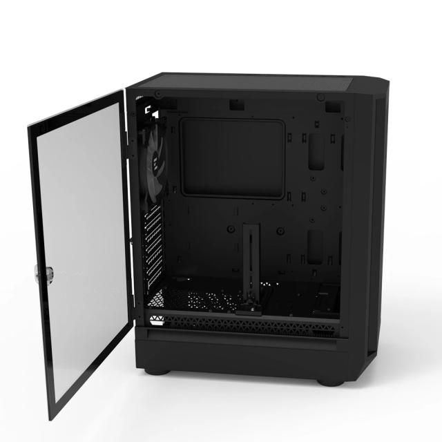 Кутия Zalman I6 RGB, Middle Tower, Tempered Glass, 1 x USB 3.1 Type-C, 1 x USB 3.0, 1 x USB 2.0, HD Audio x 1, ATX, mATX, Mini-ITX