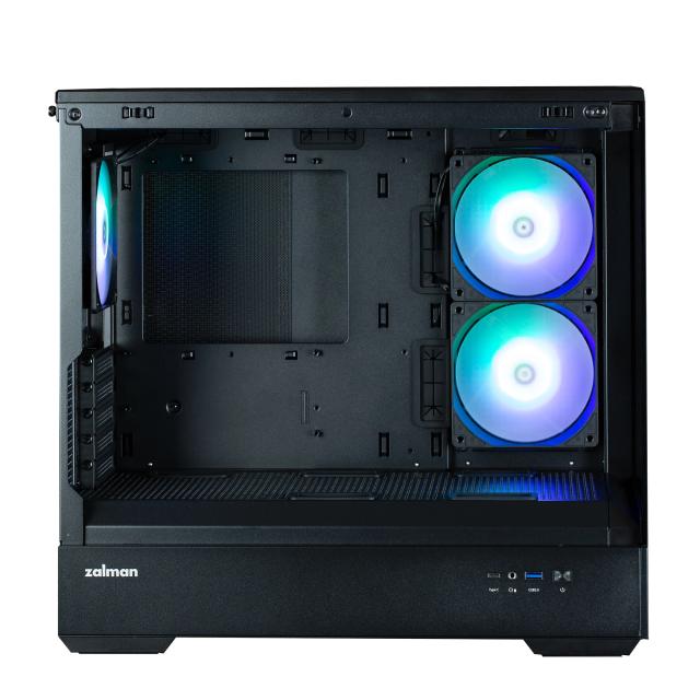 Кутия Zalman P30 aRGB, Mini Tower, Tempered Glass, 1 x USB 3.1 Type-C, 1 x USB 3.0, HD Audio x 1, mATX, Mini-ITX