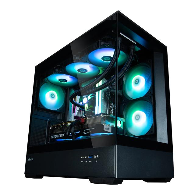 Кутия Zalman P30 aRGB, Mini Tower, Tempered Glass, 1 x USB 3.1 Type-C, 1 x USB 3.0, HD Audio x 1, mATX, Mini-ITX