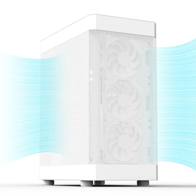 Кутия Zalman i4 White, Middle Tower, Full Mesh, 2 x USB 3.0, 1 x USB 2.0, HD Audio x 1, ATX, mATX, Mini-ITX 