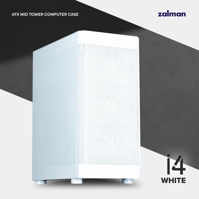 Кутия Zalman i4 White, Middle Tower, Full Mesh, 2 x USB 3.0, 1 x USB 2.0, HD Audio x 1, ATX, mATX, Mini-ITX 