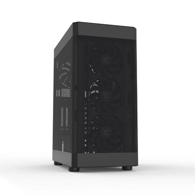 Кутия Zalman i4 Black, Middle Tower, Full Mesh, 2 x USB 3.0, 1 x USB 2.0, HD Audio x 1, ATX, mATX, Mini-ITX 