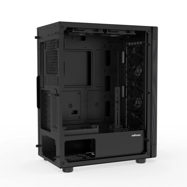 Кутия Zalman i4 Black, Middle Tower, Full Mesh, 2 x USB 3.0, 1 x USB 2.0, HD Audio x 1, ATX, mATX, Mini-ITX 