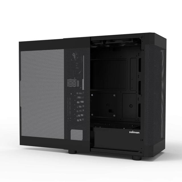 Кутия Zalman i4 Black, Middle Tower, Full Mesh, 2 x USB 3.0, 1 x USB 2.0, HD Audio x 1, ATX, mATX, Mini-ITX 