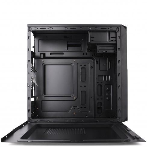 Кутия SPIRE SPT1413B, 1x USB2.0, 1x USB3.0, Audio ports, Micro ATX / ITX, 420W захранване, Черна