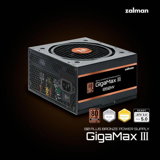 Захранване Zalman GigaMax III ATX 3.0 850W, 80 PLUS BRONZE