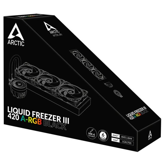 Охладител за процесор Arctic Liquid Freezer III 420 A-RGB Black