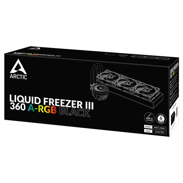 Охладител за процесор Arctic Liquid Freezer III 360 A-RGB Black