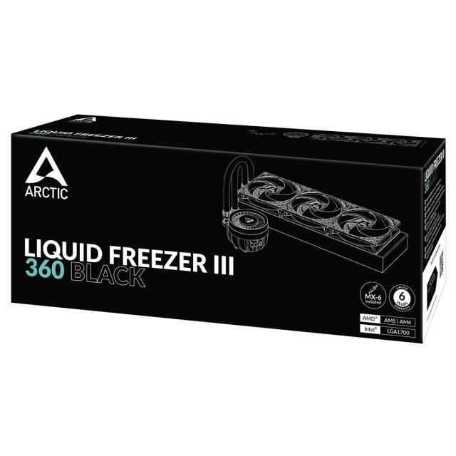 Охладител за процесор Arctic Liquid Freezer III 360 Black, INTEL/AMD