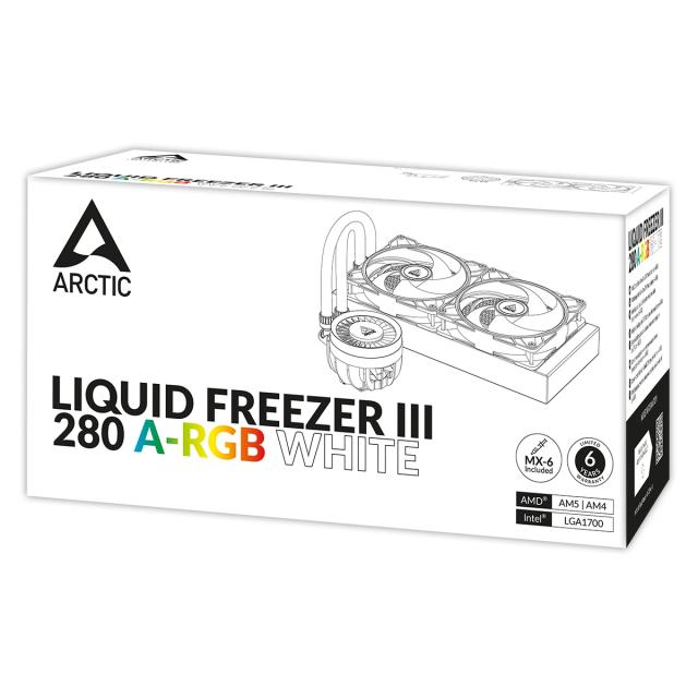 Охладител за процесор Arctic Liquid Freezer III 280 A-RGB White, INTEL/AMD