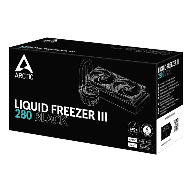 Охладител за процесор Arctic Liquid Freezer III 280 Black, INTEL/AMD