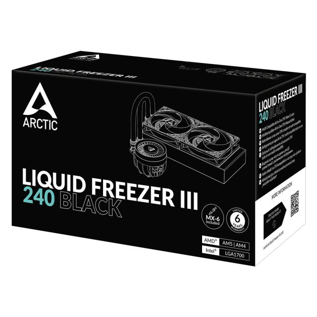 Охладител за процесор Arctic Liquid Freezer III 240 Black, Intel/AMD