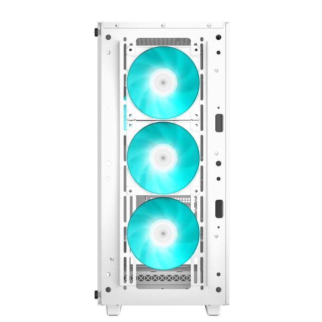 Кутия за компютър DeepCool CC560 WH, Middle Tower, 1 x USB 2.0, 1 x USB 3.0, HD Audio x 1, ATX, mATX, Mini-ITX, бяла