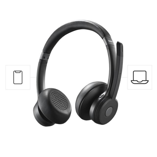 Слушалки HAMA "BT700", Bluetooth, с микрофон, черни