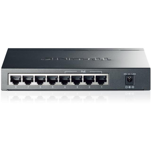 Суич TP-Link TL-SG1008P, 1000Mbps, 8Port, PoE