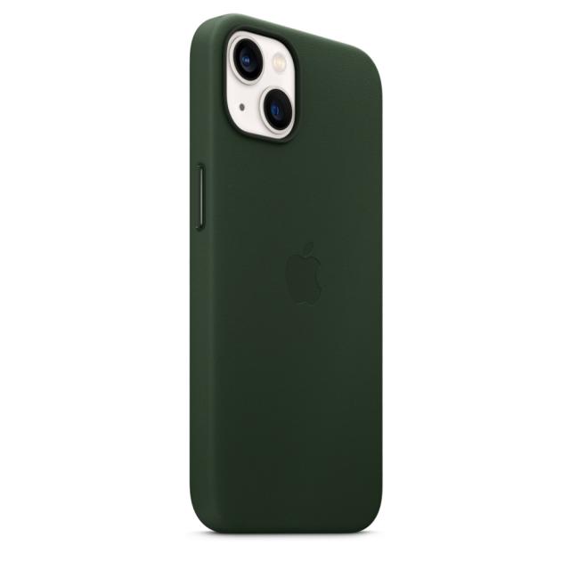Калъф Apple iPhone 13 Leather Case with MagSafe - Sequoia Green