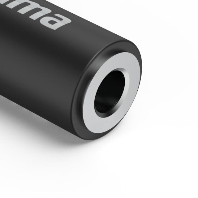 HAMA Адаптер Hama USB-C – 3,5 mm жак, Aux, 90°, черен