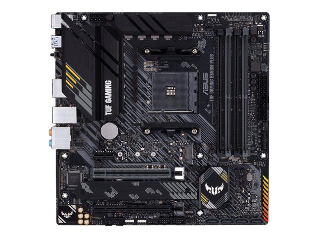 Дънна платка Asus TUF GAMING B550M-PLUS, AM4, B550, DDR4, 4x SATA 6Gb/s, 2x M.2, (CFX), HDMI, DPmATX