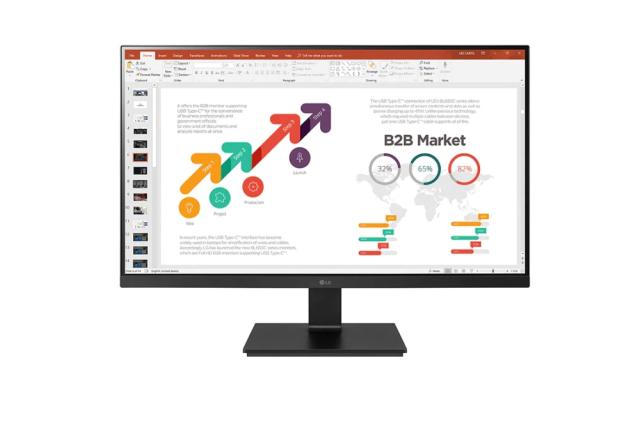 Монитор LG 24BL650C-B, 23.8" IPS, LED AG, 3-Side Narrow Bez, 5ms GTG, 1000:1, 250cd/m2, Full HD 1920x1080, D-Sub, DVI, USB Type-C, Reader Mode, Tilt, Swivel, Height, Pivot, Speakers 2x1W, Headphone Out, Black