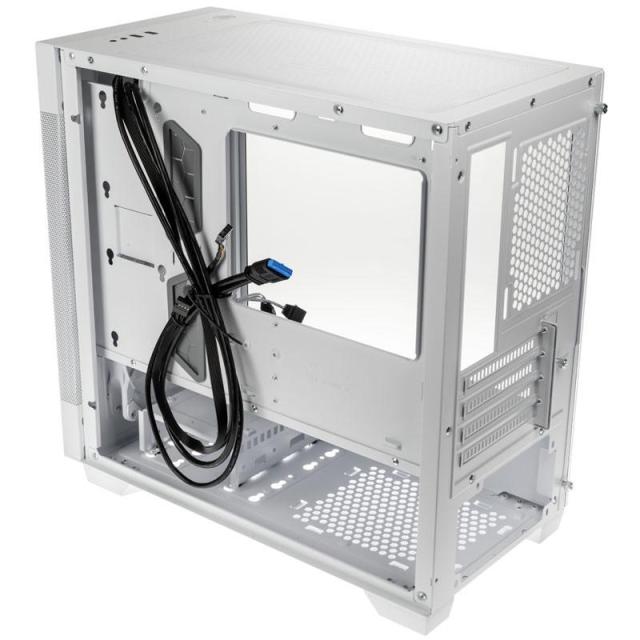 Кутия Lian-Li LANCOOL 205M Mesh Snow, Micro-Tower, Tempered Glass, 2x USB 3.0, Micro ATX/Mini-ITX