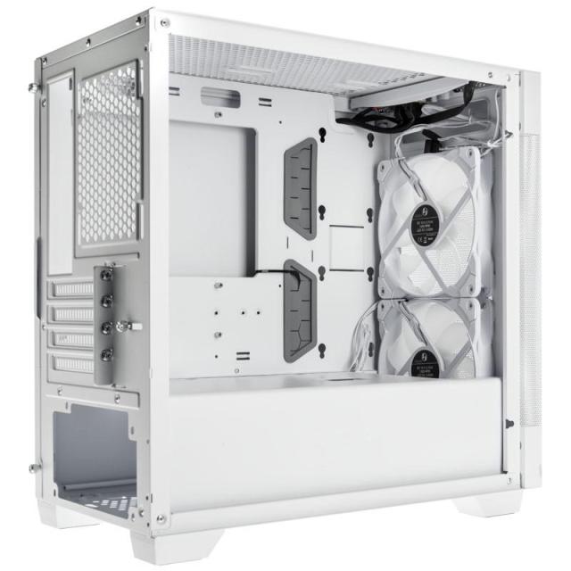 Кутия Lian-Li LANCOOL 205M Mesh Snow, Micro-Tower, Tempered Glass, 2x USB 3.0, Micro ATX/Mini-ITX