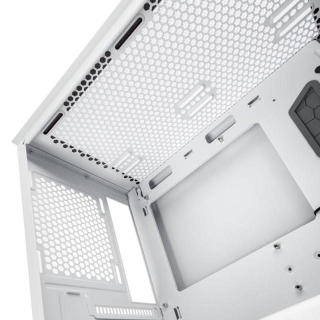 Кутия Lian-Li LANCOOL 205M Mesh Snow, Micro-Tower, Tempered Glass, 2x USB 3.0, Micro ATX/Mini-ITX