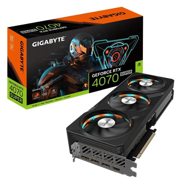 Видео карта GIGABYTE NVIDIA RTX4070 SUPER 12GB GDDR6X, 192-bit, HDMI, 3x HDMI 