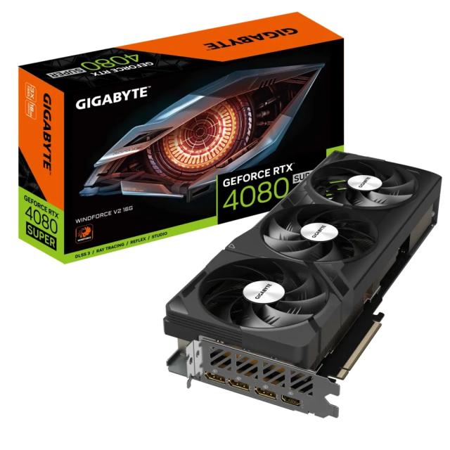 Видео карта GIGABYTE NVIDIA RTX4080 SUPER, 16GB GDDR6X. 256-bit, HDMi, 3x DP