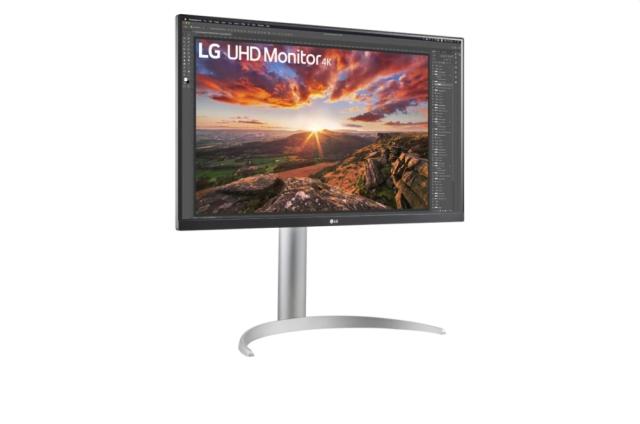 Монитор LG 27UP850-W, 27" UHD 4K IPS, Anti-Glare, DCI-P3 95%, Cinema Screen, 5ms, 1200:1,  400 cd/m2, 3840x2160, HDR 400, MAXX Audio 5W x 2, USB type-C charging (up to 96W), HDMI, DisplayPort, AMD FreeSync, Headphone out, Tilt, Height (Range), Pivot,