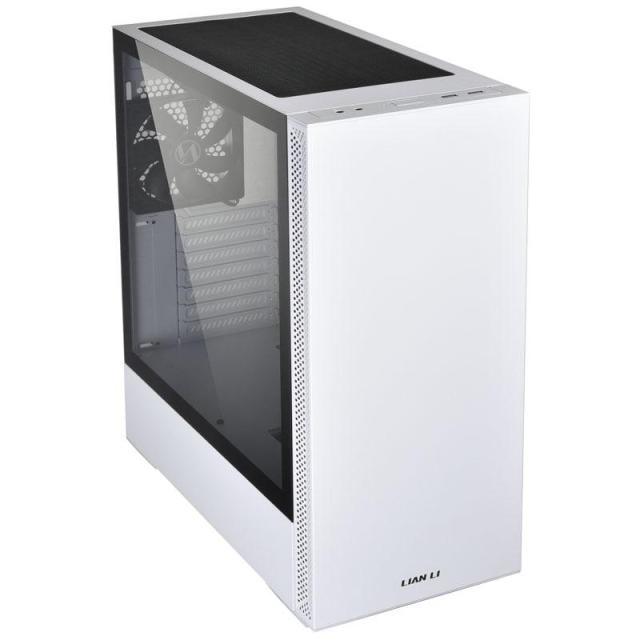 Кутия Lian-Li LANCOOL 205 Mid-Tower, Tempered Glass, USB 3.0 x 2, ATX/M-ATX/Mini-ITX, Бяла