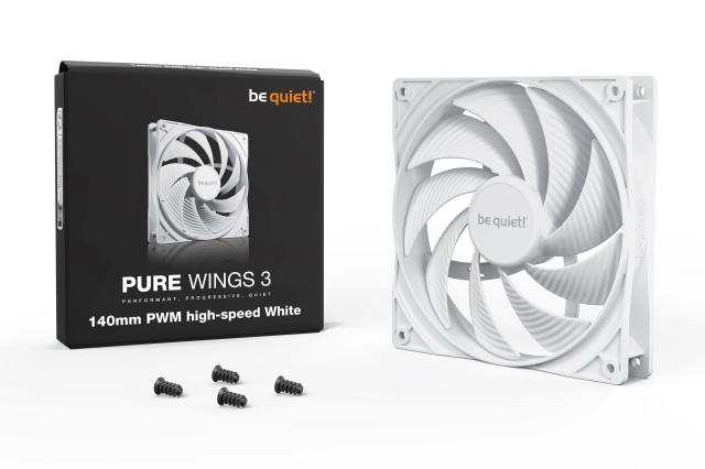 Вентилатор be quiet! Fan 140mm - Pure Wings 3 140mm PWM high-speed White