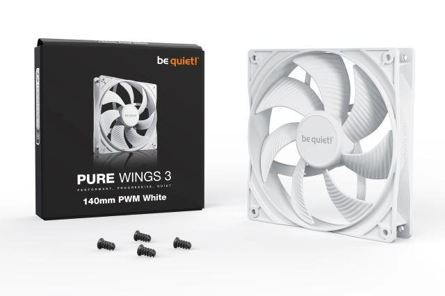 Вентилатор be quiet! Fan 140mm - Pure Wings 3 140mm PWM White