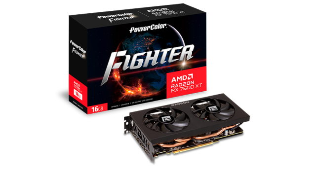 Видео карта POWERCOLOR AMD RADEON RX 7600 XT Fighter 16GB GDDR6, 128-bit, HDMI, DP