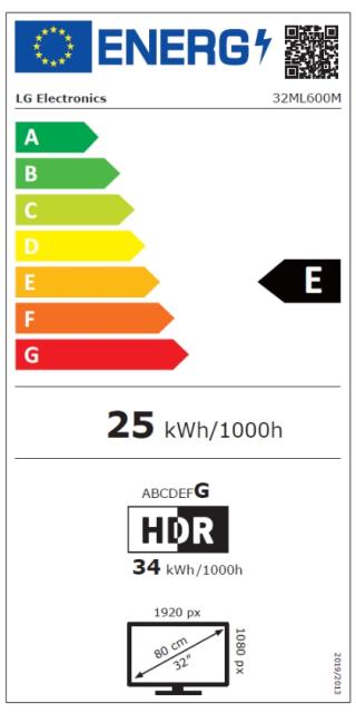 Монитор LG 32ML600M-B, 32" Full HD IPS LED Monitor AG, IPS Panel, 5ms, 1200:1, 300 cd/m2, 1920x1080, DCI-P3 95% Color Gamut, HDR10,  D-Sub, HDMI, Headphone Out, Tilt, Black