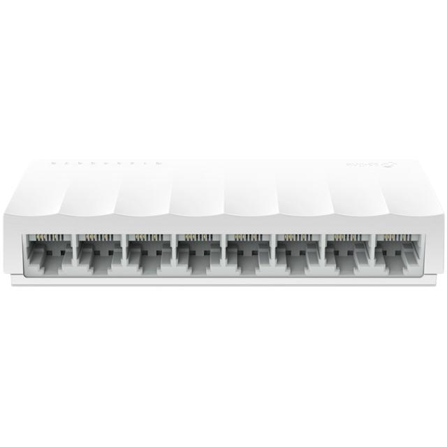 Суич TP-Link LiteWave LS1008, 100Mbps, 8 порта, 8x 10/100 RJ45