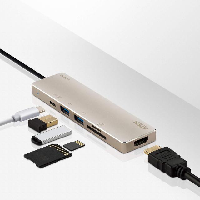 Мултипортов адаптер ATEN UH3239, USB-C, Power Pass-Through